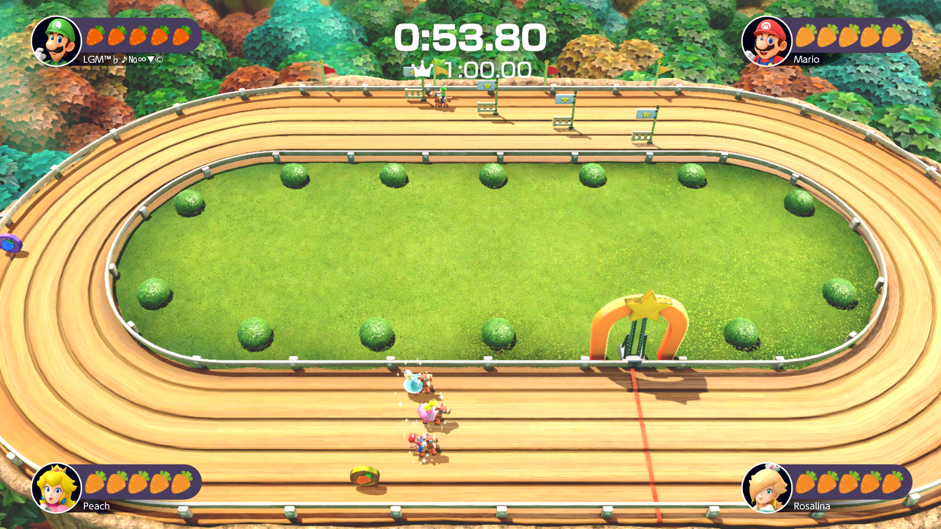 Rockin' Raceway Race on your wooden horse. If you speed up too much, it'll get tired, so watch out!