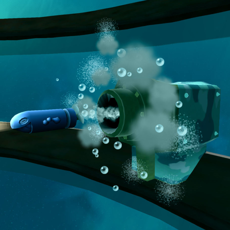 A torpedo tube in the Buoy Base Galaxy.