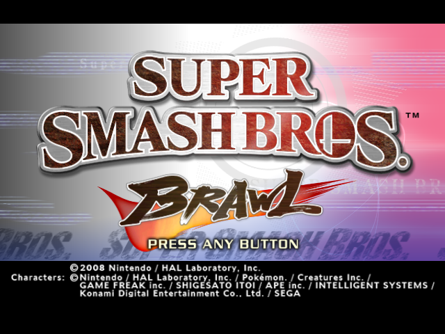 File:Super Smash Bros. Brawl Title Screen.png