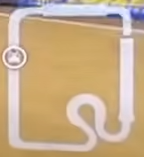 Toad's Factory minimap from Mario Kart World