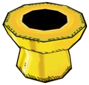 A yellow Warp Pipe