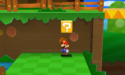 First ? Block in Water's Edge Way of Paper Mario: Sticker Star.