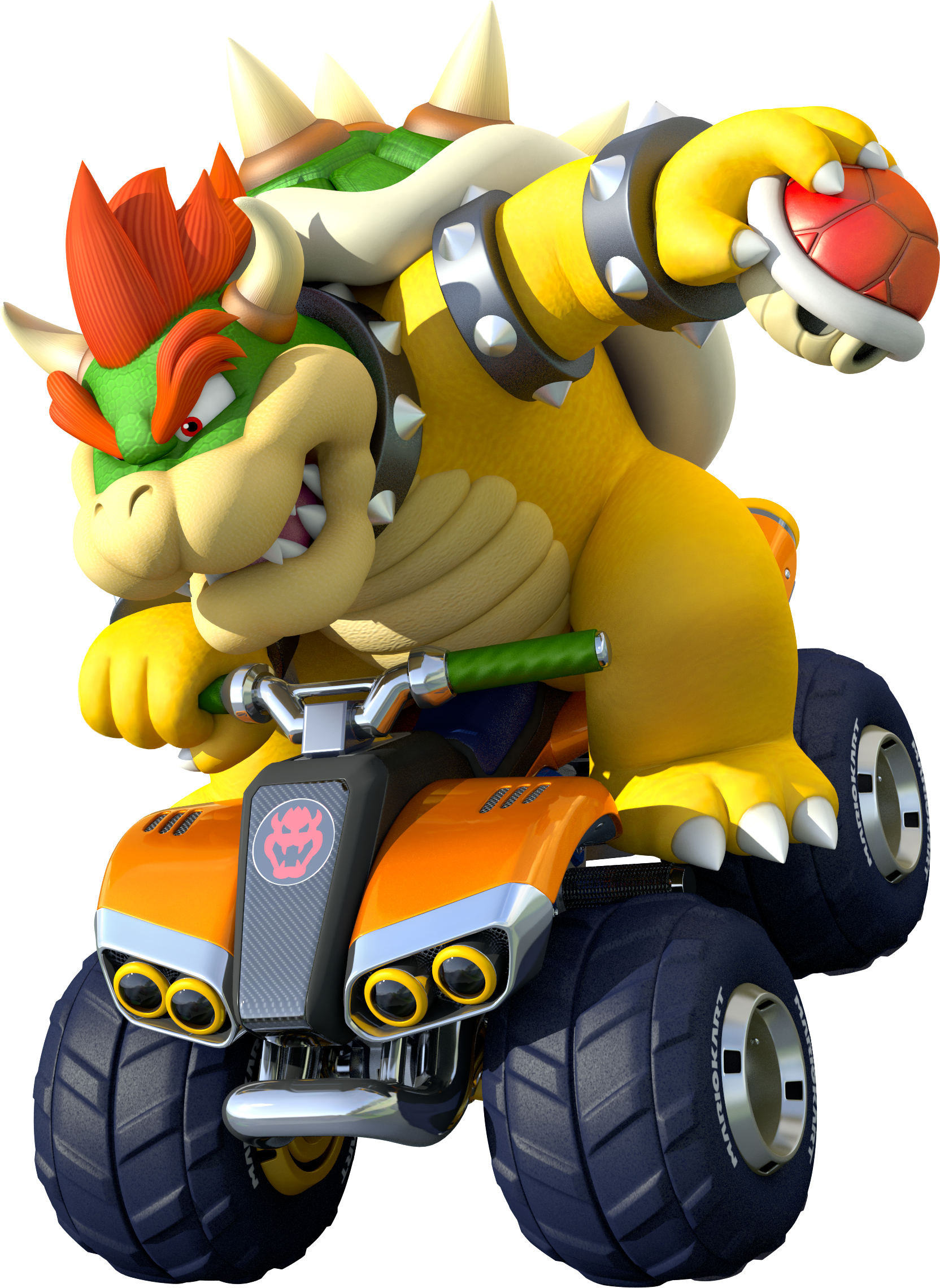Bowser with a Red Shell