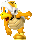 A Gold Bro from New Super Mario Bros. 2, which throws Coins