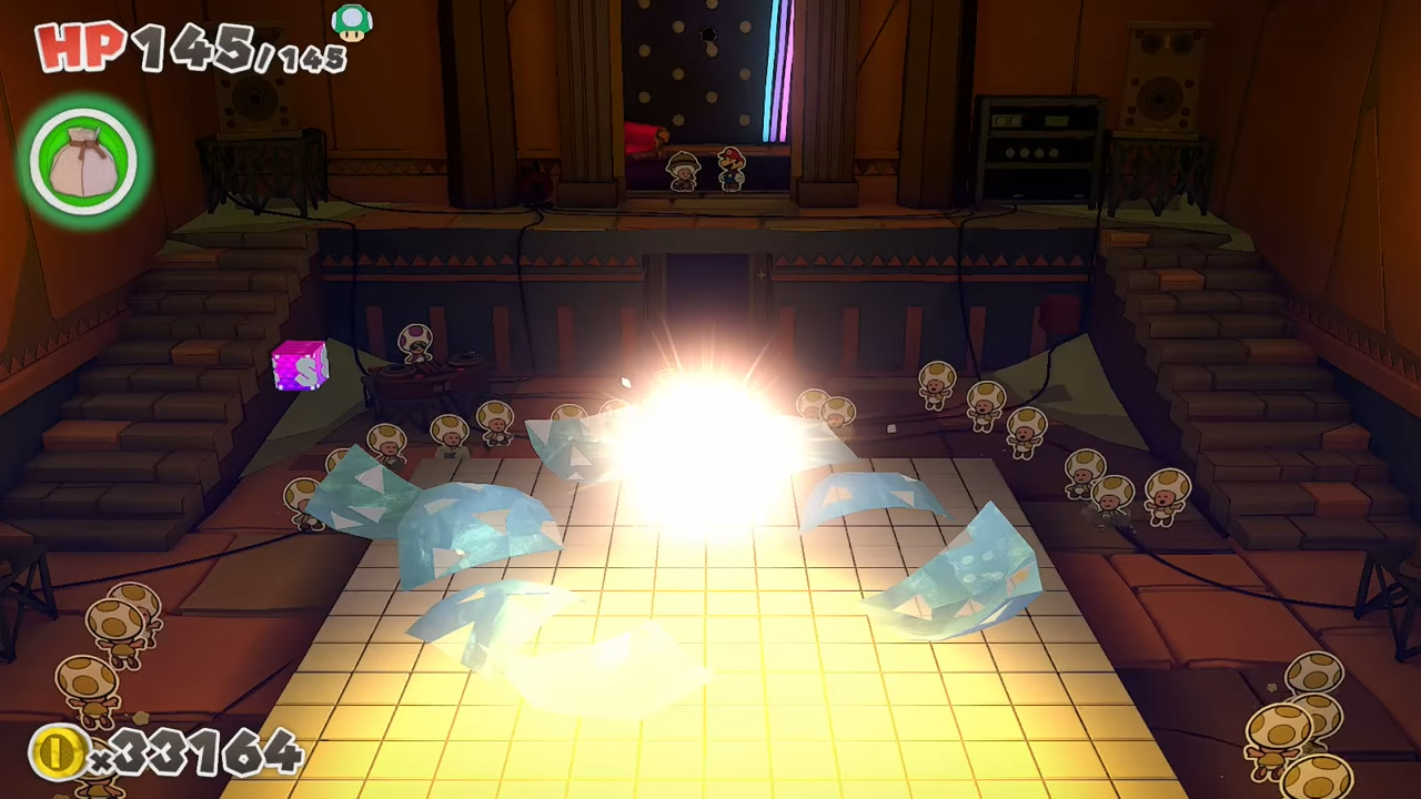 The sun breaks out of the disco ball