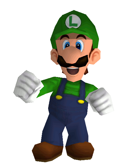 One of Luigi's award animations from Mario Kart Wii.