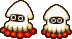 Sprites of the unused enemy Scoot Bloop