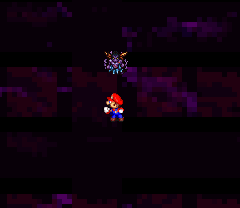 Culex giving Mario the Quartz Charm in the Monstro Town of Super Mario RPG: Legend of the Seven Stars.