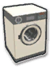 The front-loading Washing Machine as a menu icon