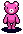 File:Pink Bear Overworld Sprite - WWT.png