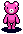 File:Pink Bear Overworld Sprite - WWT.png