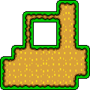 Ground (block) in Super Mario Maker - Super Mario World game style, Ground theme.
