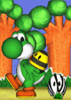 Yoshi placing with two Egglings