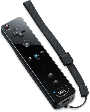 File:Black Wii Remote.png