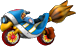 Icon of the Magikruiser for Time Trial records from Mario Kart Wii