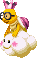 Sprite of a Glam Lakitu from Mario & Luigi: Bowser's Inside Story + Bowser Jr.'s Journey