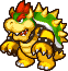 Bowser's battle sprite from Mario & Luigi: Partners in Time.