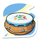 Sticker of a raft from Mario & Sonic at the London 2012 Olympic Games