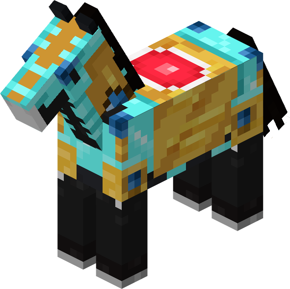File:Minecraft Mario Mash-Up Horse Black Diamond Render.png