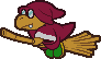 A Red Magikoopa from Paper Mario.