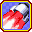 The icon for a red rocket boost from Diddy Kong Pilot 2001