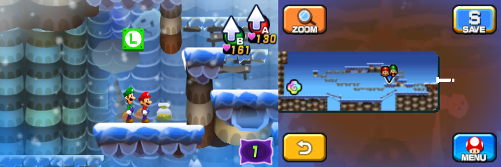 Last block in Dreamy Mount Pajamaja accessed by a third Mega Pi'illo (named Cush) of Mario & Luigi: Dream Team.