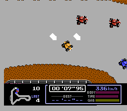 Screenshot of Circuit-3 from Famicom Grand Prix: F1 Race