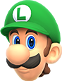 Luigi's head icon in Mario & Sonic at the Olympic Games Tokyo 2020