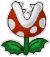 A Paper Fire Piranha Plant's battle sprite from Mario & Luigi: Paper Jam.