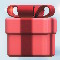 Cropped screenshot of a red Present in the Nintendo Switch remake of Mario vs. Donkey Kong