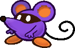 Sprite of a Little Mouser from Paper Mario: The Thousand-Year Door