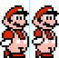 Mario sprites intended for minigames.