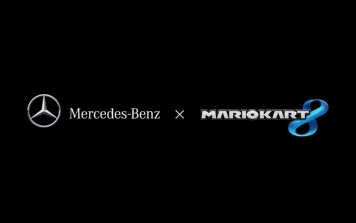 The logo of the Mercedes-Benz × Mario Kart 8 downloadable content pack.