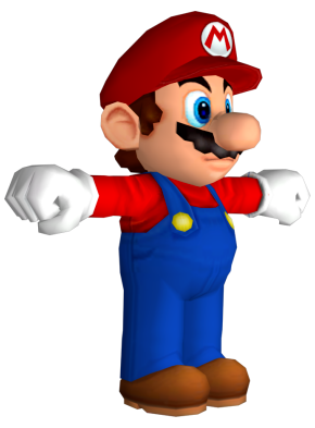 File:NSMBW Super Mario Model.png