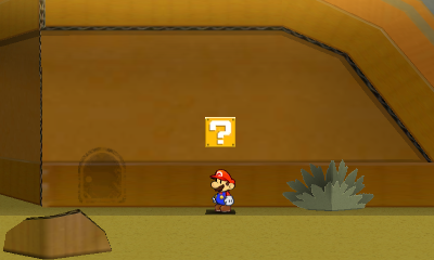 Third ? Block in Yoshi Sphinx of Paper Mario: Sticker Star.