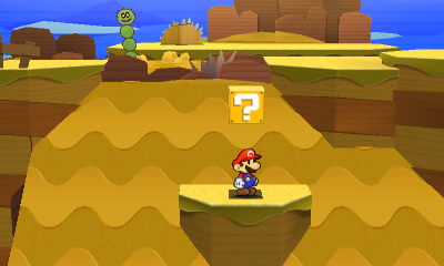 Ninth ? Block in Drybake Desert of Paper Mario: Sticker Star.