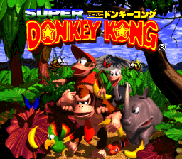 File:Title Screen Japanese (Donkey Kong Country).png