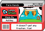 The shelf cover for one of Ashley's microgames in WarioWare: D.I.Y.