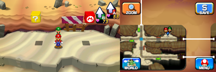 Blocks 29 and 30 in Dozing Sands of Mario & Luigi: Dream Team.