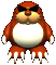 Model of a Monty Mole (also called Chubby in the instruction manual) from the Nintendo 64 video game, Mario Kart 64.