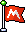 Animation of an activated Checkpoint Flag in the Super Mario World style