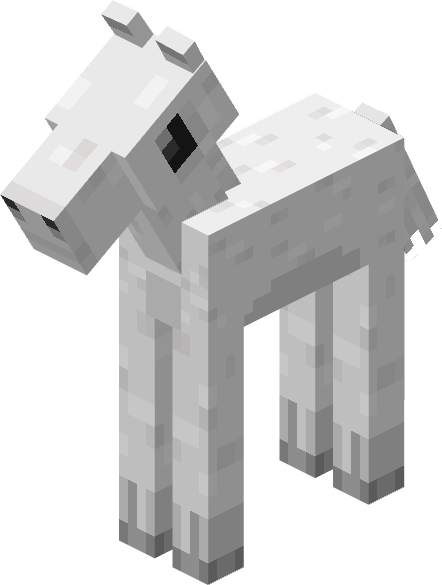 File:Minecraft Mario Mash-Up Horse White Baby Render.png