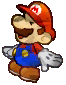 Mario taking damage