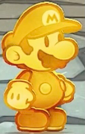 Gold Mario in Paper Mario: The Thousand-Year Door (Nintendo Switch)