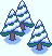 Icon of an aesthetic feature for the Snow-themed Super Worlds in Super Mario Maker 2