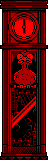 Sprite of a Coo-Coo's clock, from Virtual Boy Wario Land.