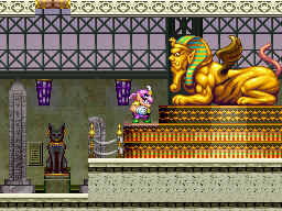 Wario and the Sphinx from the third episode of Wario: Master of Disguise.