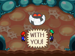 Dark Fawful right before he explodes inside Bowser's body.