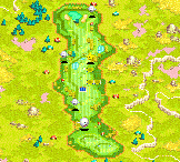 Hole 9 of the Star Links Course from Mario Golf: Advance Tour