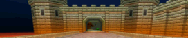 The course banner for N64 Bowser's Castle from Mario Kart Wii.